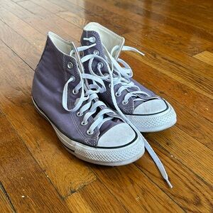Purple High Top Chuck Taylor Converse, Gently Used